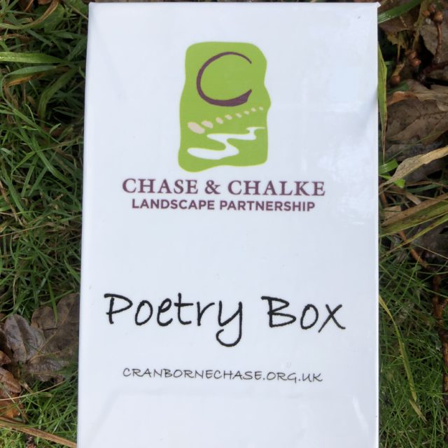 Poetry box, part of the Chase & Chalke Words in the Landscape project