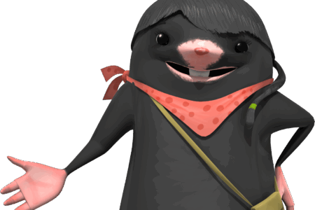 Ollie the Mole, Time Travellers of Cranborne Chase, as part of the Chase & Chalke Bringing Landscapes to Life project.